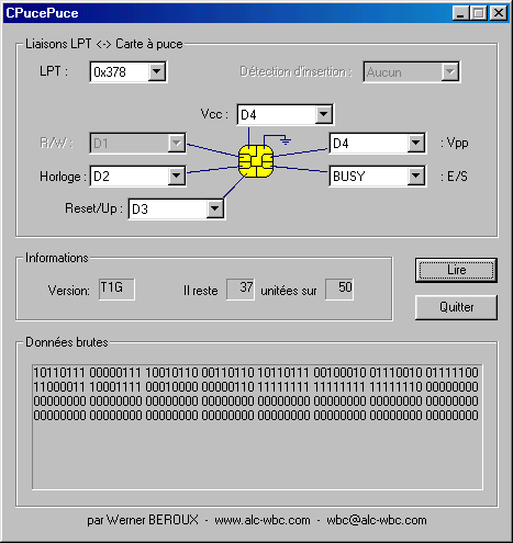 Capture d'écran de notre programme une fois terminé